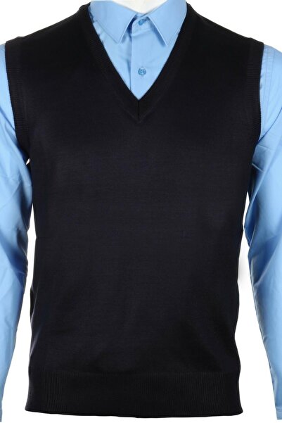 NACAR STORE Pulover pentru bărbați, cu decolteu în V, din lână subțire, trico...