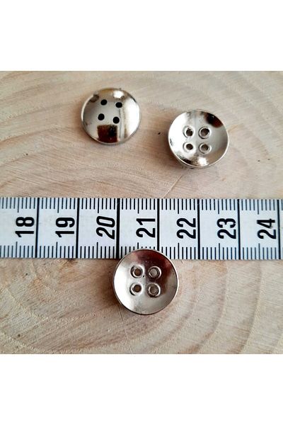 canan dizayn Metalized Eyelet Detailed Button 15 Mm (20 Pieces)