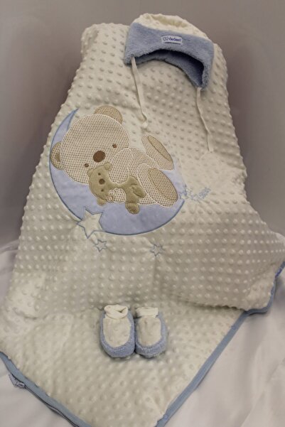 Bebessi 3 lü Erkek Bebek Kundak Battaniye