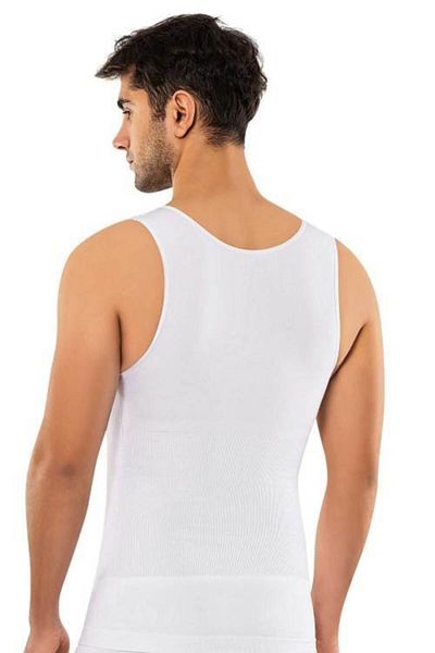 Erdem Men's White Seamless 1 Size Slimming Corset Athlete Corset