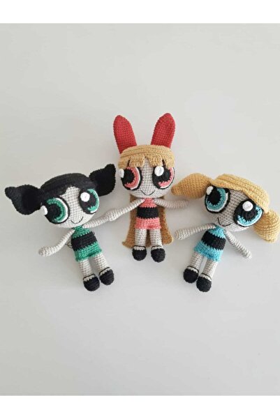 OYUNCAKPARK Powerpuff Girls Amigurumi Organik Oyuncak