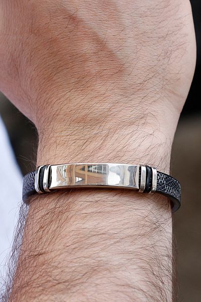 TESBİHCİBABA Name Writable Leather Steel Bracelet Tb9604