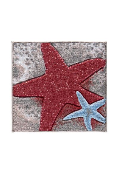 Confetti Sea Star 50X57 Coral Carved Bathroom Rug