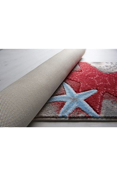 Confetti Sea Star 50X57 Coral Carved Bathroom Rug