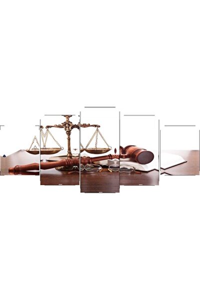TabloLife Hukuk - 5 Parçalı Kanvas Tablo