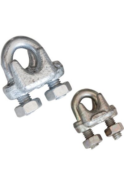 TORK Galvanizli Çelik Halat Tutucu Klemens Zincir Kilidi 10mm - 20 Adet