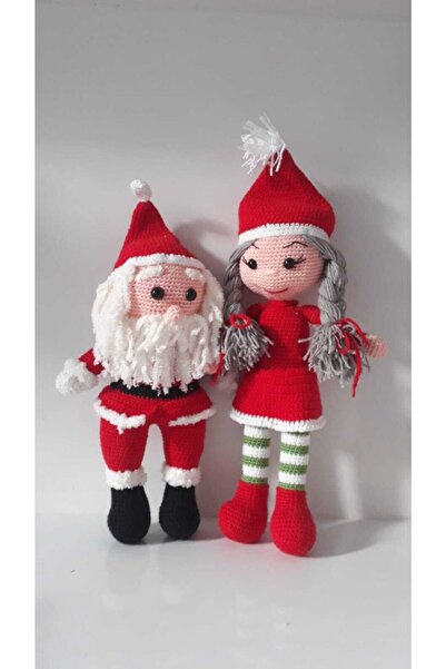 OYUNCAKPARK Noel Baba Ve Noel Anne Takımı Amigurumi Organik Oyuncak