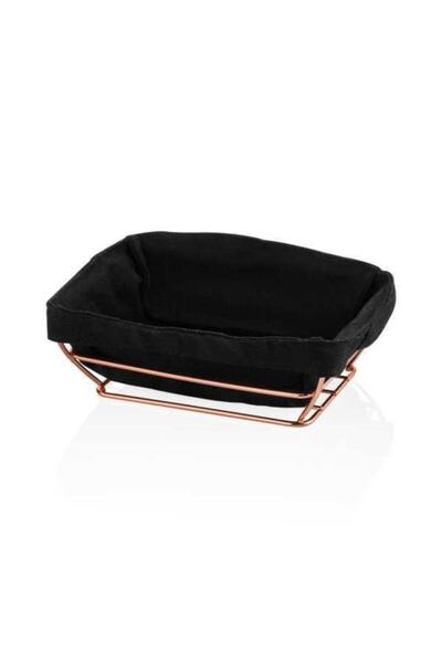 Narin Tel Ekmeklik Dikdörtgen - Bakır (SİYAH BEZ)