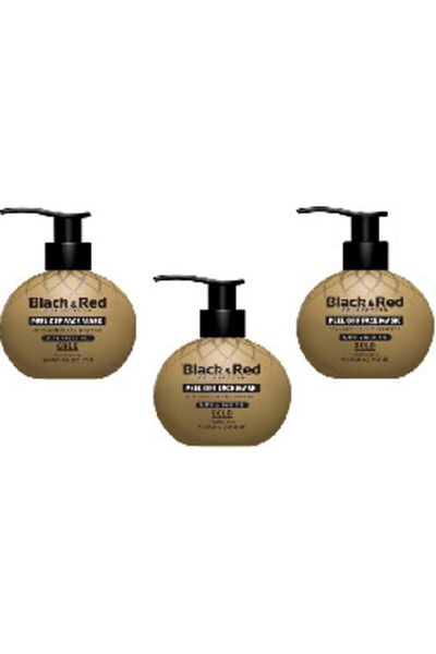 Black Red Peelable Gold Face Mask Against Blackheads 250 Ml (3 Pieces)
