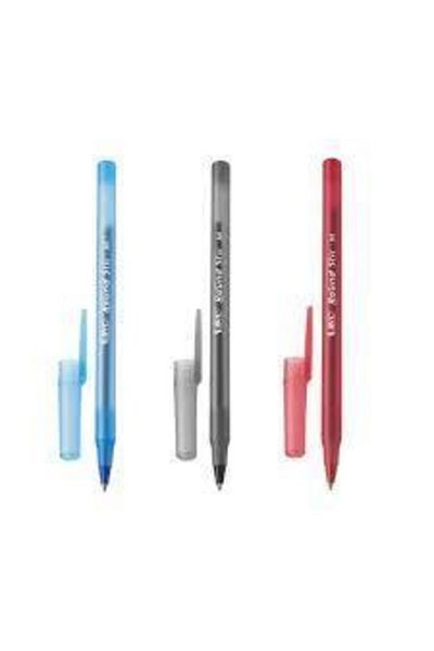 Bic Round Stic Ballpoint Pen (blue-red-black)