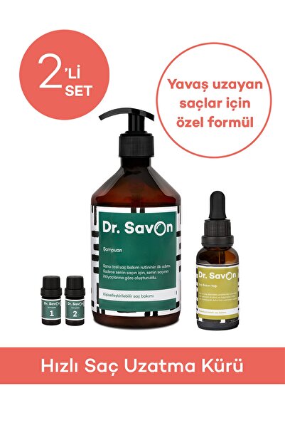 Dr. Savon Hızlı Saç Uzatma Kürü 2'li Set