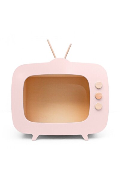 Tinyroom Ahşap Retro Tv / Pembe