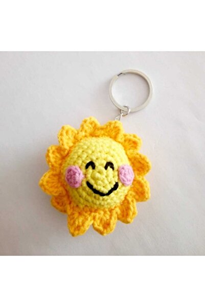 OYUNCAKPARK Maskot Güneş Amigurumi Organik Anahtarlık Oyuncak