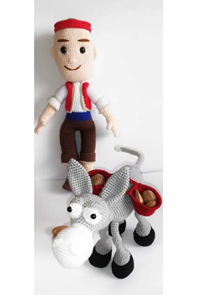 OYUNCAKPARK Keloğlan ve Eşeği Takımı Amigurumi Oyuncak