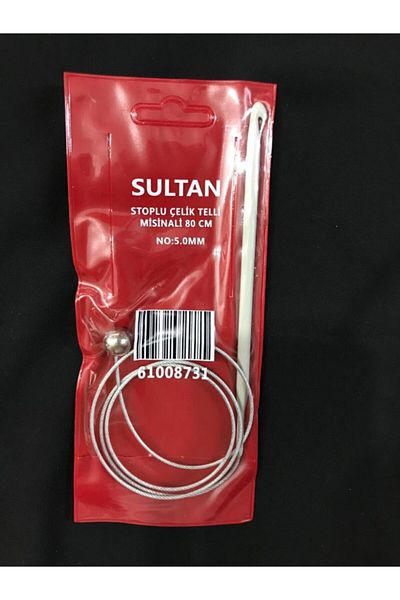 Sultan Μπουλόνι με Στοπ Ατσάλινο Σύρμα Μινικό 80 cm 5 mm