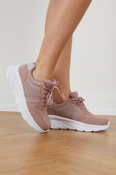 Tonny Black Sneaker - Rosa - Flacher Absatz