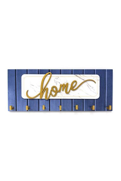 CajuArt Modern Wooden Keychain - Decorative Embossed Home Written