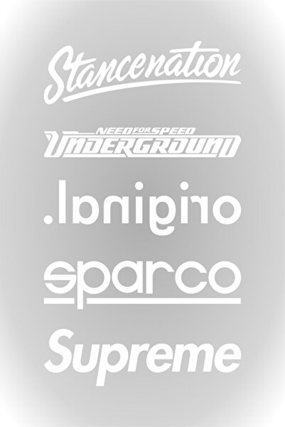 Quart Aksesuar مجموعة ملصقات النوافذ الخلفية ملصق سيارة موديل 1 أبيض 20 × 35 سم