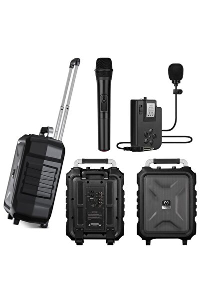 MagicVoice Mv-2015 Usb-sd-bt 1 El - 1 Yaka Mikrofonlu Taşınabilir Seyyar Amfi