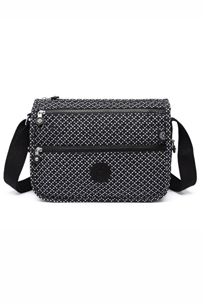 SMART BAGS Smbyb1128-0127 Crno/bela ženska torba preko ramena