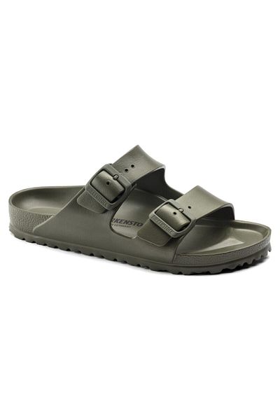Birkenstock Arizona Eva Khaki Green Double Buckle Unisex Slippers1019094 V1