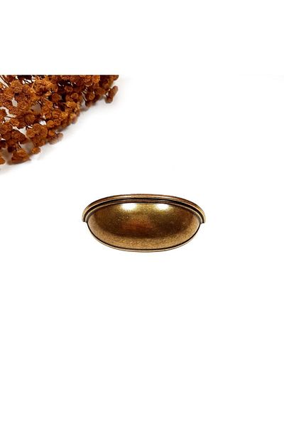 Red Level Yellow Dish Antique - Country Kitchen Cabinet Drawer Furniture Handle