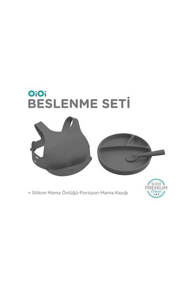 OiOi Nutrition Set 3 Piece Set Gray