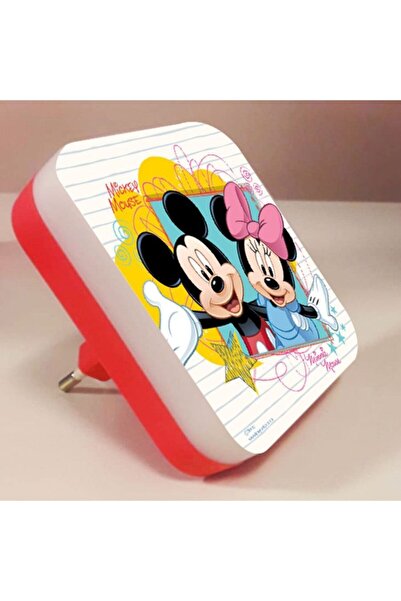 HOMİNG Mickey Ve Minnie Mouse Lisanslı Çocuk Odası Mini Gece Lambası