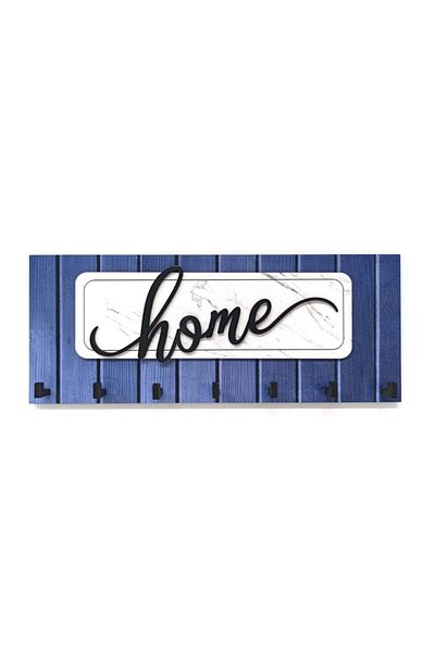 CajuArt Modern Wooden Keychain - Decorative Embossed Home Written