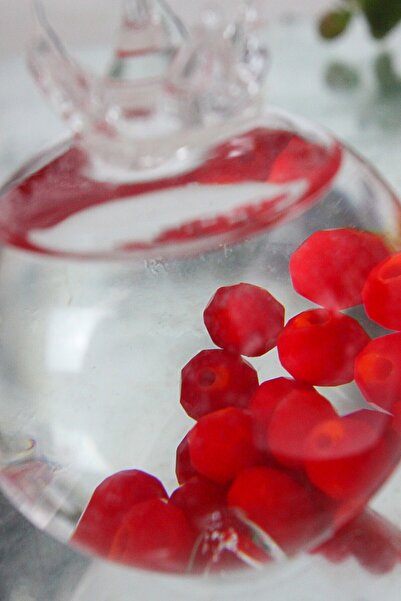 ADAMODART Cam Boncuklu, Üfleme Cam Mini Dekoratif Nar