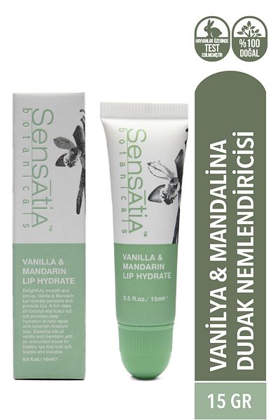 Sensatia Botanicals Vanilla And Tangerine Lip Moisturizer 15ml