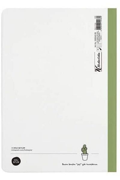 KESKİN COLOR Lucruri emoționante Lasă-mă să fiu cu cel mai rău ghimpe Notebook cu dungi 14 X 20 cm 64 coli