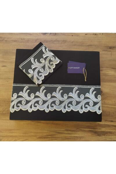 Çeyiz Bahçesi Чорний плющ Двоспальний комплект постільної білизни