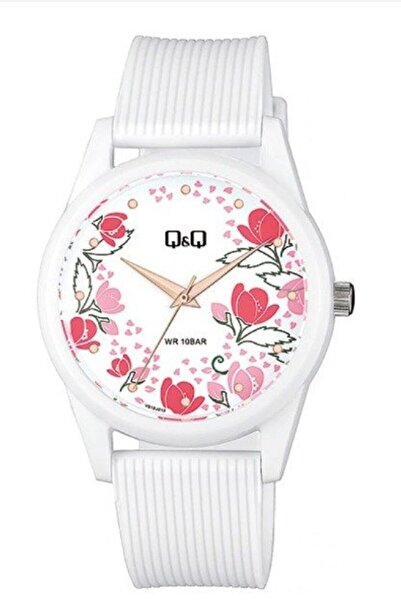Q&Q Ceas de mână pentru femei Vs12J013Y cu șnur din silicon impermeabil