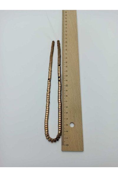 Yüksel Boncuk 6*2 mm Παξιμάδι Αιματίτη Σειρά Φυσική Πέτρα