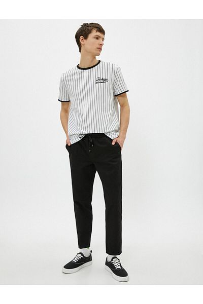 Koton Chino-Hose aus Baumwolle