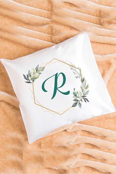 Hedizu Подушка з квітковим візерунком і літерою R