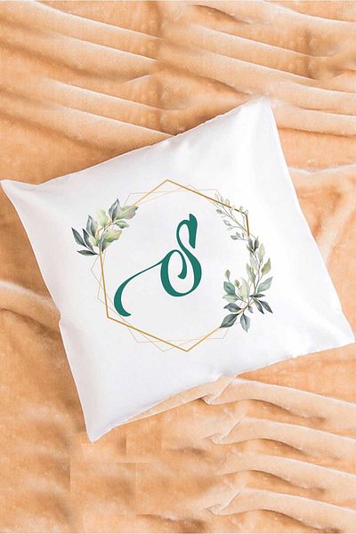Hedizu Floral Letter S Pillow