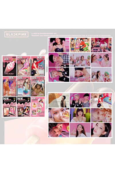 BLACK PINK Blackpınk '' Ice Cream '' Fotokart Seti