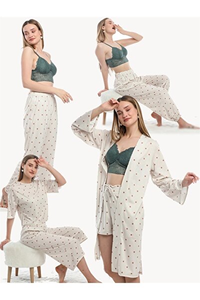 PEMBİŞ HOMEWEAR Oslo Olympus 6-Piece Ultrasoft Pajama Set