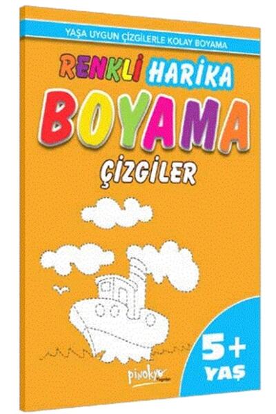 Pinokyo Yayınları Colorful Wonderful Coloring Lines Ages 5+