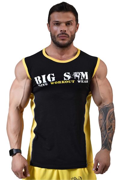 Big Sam Fitness Training Tank Sleeveless T-shirt 2273