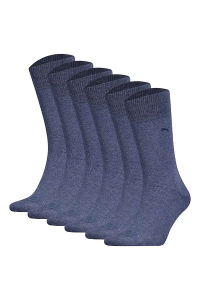 Puma Herren Socken, 6er-Pack – Classic, Kurzsocken, Logo, einfarbig