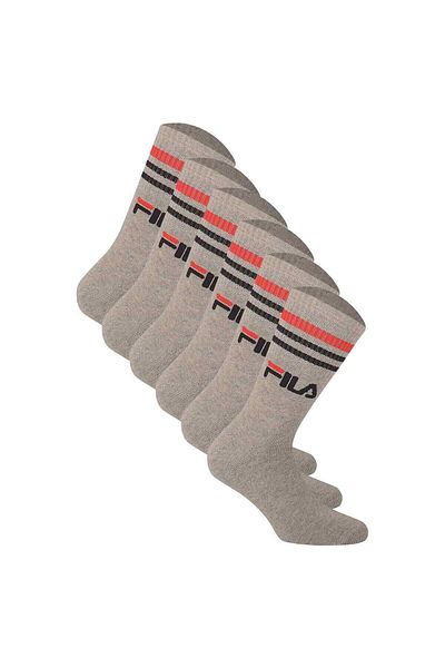 FILA Unisex Socken 6 Paar - Street, Sport, Lifestyle, Socken Set, Streifen, 35-46
