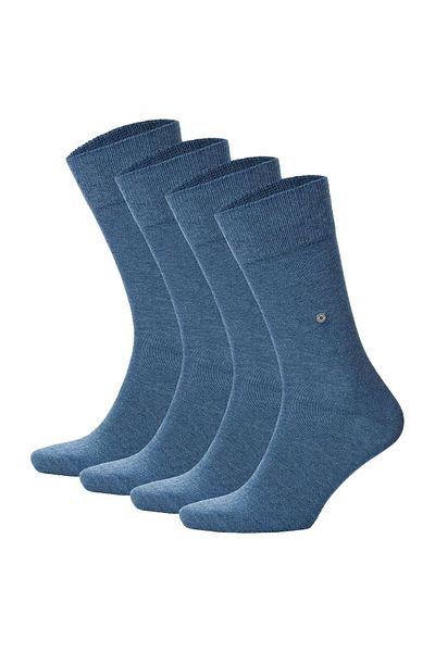 Burlington Herrensocken Everyday 4er Pack - Baumwolle, Uni, Einheitsgröße, 40-46