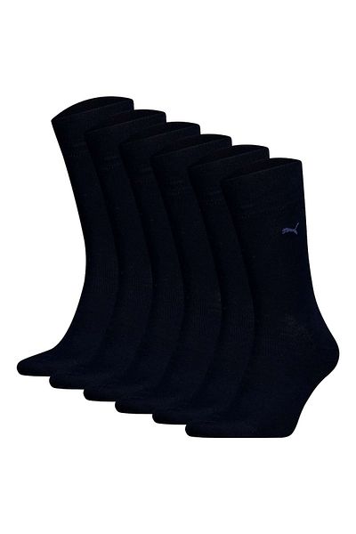 Puma Herren Socken, 6er-Pack – Classic, Kurzsocken, Logo, einfarbig