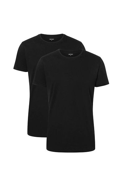 camano Herren T-Shirt, 2er Pack – Comfort BCI Cotton, Rundhals-Ausschnitt, Baumwolle