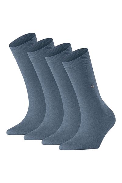 Burlington Damen Socken 4er Pack – Casual Kurzstrumpf, Einheitsgröße, Unifarben