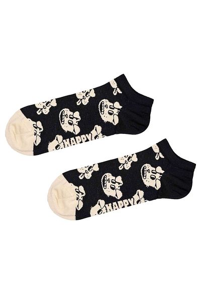 Happy Socks Unisex-Sneakersocken, 3er-Pack – Low-Top-Socken, Muster, Farbmix