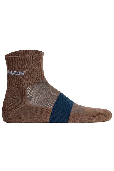 Salomon Unisex Quartersocken, 2er Pack - EVASION ANKLE, Wandersocken, Atmungsaktiv